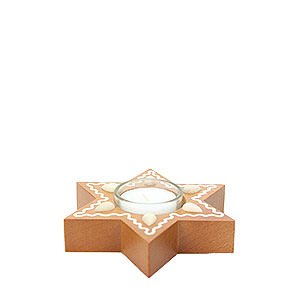 World of Light Candle Holder Misc. Candle Holders Gingerbread Star with Tealight - 3 cm / 1.2 inch