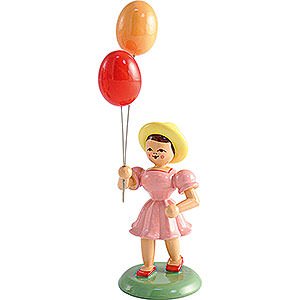  Girl with Balloon Colored - 12 cm / 4.7 inch