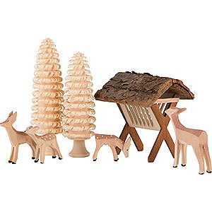 Small Figures & Ornaments everything else Group of Deer - 7 pcs.