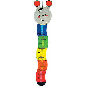 Wooden Toys Decoration and more Growth Chart, Caterpillar With Date Fields - 95 cm / 37.4 inch
