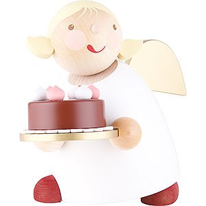 Angels Reichel Guardian Angels large Guardian Angel with Fancy Cake - 16 cm / 6.3 inch