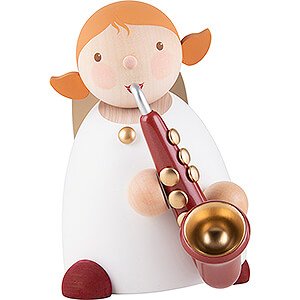 Angels Reichel Guardian Angels large Guardian Angel with Saxophone Red - 16 cm / 6.3 inch