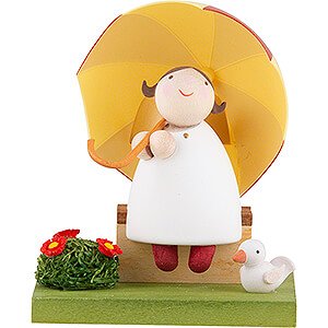Angels Reichel Guardian Angels Guardian Angel with Umbrella on Bench - 3,5 cm / 1.3 inch