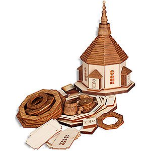 Small Figures & Ornaments everything else Handicraft Set Church of Seiffen with Lights - 17 cm / 6.7 inch