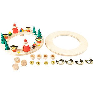 World of Light Advent Candlestick Handicraft Set - Ring Light - large - without Figurines - 5 cm / 2 inch