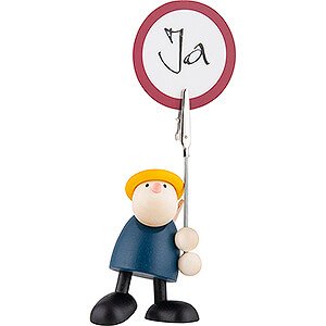 Gift Ideas Back to School Hans with Sign Holder - 7 cm / 2.8 inch