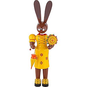 Kleine Figuren & Miniaturen Osterartikel Hasenfrau gelb - 42 cm