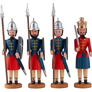 Nativity Figurines All Nativity Figurines Herod and three Soldiers - 10 cm / 3.9 inch