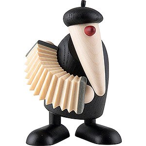 Small Figures & Ornaments Bjrn Khler Musicans Herr Klawe with Accordion - 9 cm / 3.5 inch