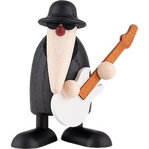Small Figures & Ornaments Bjrn Khler Musicans Herr Sachse at the Bass Guitar (white) - 9 cm / 3.5 inch