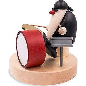 Small Figures & Ornaments Bjrn Khler Musicans Herr Schneider at the Drums - 9 cm / 3.5 inch