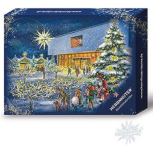 Advent Stars and Moravian Christmas Stars Herrnhuter Star A1 Herrnhuter Advent Calendar with Moravian Star A1b Violet/White
