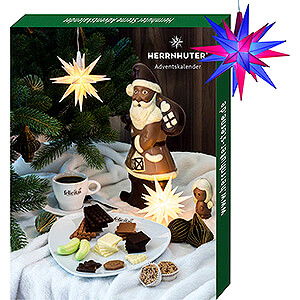Adventssterne und Weihnachtssterne Herrnhuter Stern A1 Herrnhuter Adventskalender 2025 mit Stern A1e dunkelblau/magenta - 13 cm