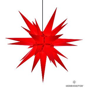 Advent Stars and Moravian Christmas Stars Herrnhuter Star A13 Herrnhuter Moravian Star A13 Red Plastic - 130cm/51 inch