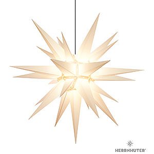 Advent Stars and Moravian Christmas Stars Herrnhuter Star A13 Herrnhuter Moravian Star A13 White Plastic - 130cm/51 inch