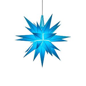 Advent Stars and Moravian Christmas Stars Herrnhuter Star A1 Herrnhuter Moravian Star A1e Blue Plastic - 13 cm/5.1 inch
