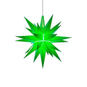 Advent Stars and Moravian Christmas Stars Herrnhuter Star A1 Herrnhuter Moravian Star A1e Green Plastic - 13 cm/5.1 inch