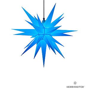 Advent Stars and Moravian Christmas Stars Herrnhuter Star A7 Herrnhuter Moravian Star A7 Blue Plastic - 68cm/27 inch