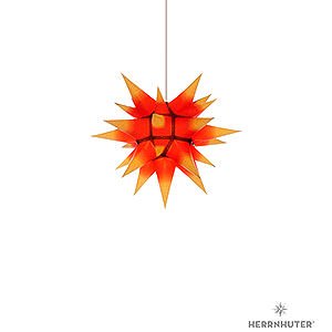 Advent Stars and Moravian Christmas Stars Herrnhuter Star I4 Herrnhuter Moravian Star I4 Yellow with Red Core Paper - 40 cm / 15.7 inch