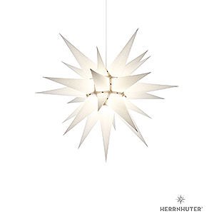 Advent Stars and Moravian Christmas Stars Herrnhuter Star I6 Herrnhuter Moravian Star I6 White Paper - 60 cm / 23.6 inch