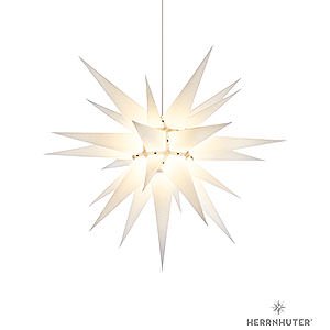 Advent Stars and Moravian Christmas Stars Herrnhuter Star I7 Herrnhuter Moravian Star I7 White Paper - 70 cm / 27.6 inch
