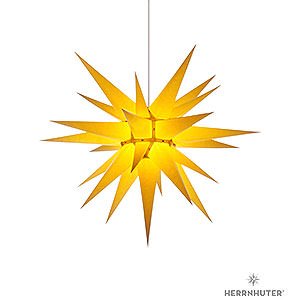 Advent Stars and Moravian Christmas Stars Herrnhuter Star I7 Herrnhuter Moravian Star I7 Yellow Paper - 70 cm / 27.6 inch