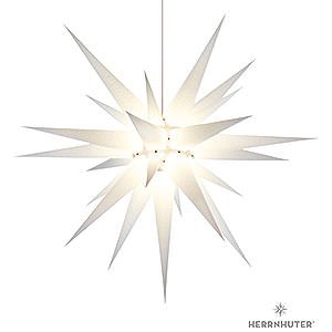 Advent Stars and Moravian Christmas Stars Herrnhuter Star I8 Herrnhuter Moravian Star I8 White Paper - 80cm/31 inch