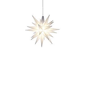 Advent Stars and Moravian Christmas Stars Herrnhuter Product Finder Herrnhuter Moravian Star Miniature Star White Plastic - 8 cm/3.1 inch