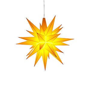 Adventssterne und Weihnachtssterne Herrnhuter Stern A1 Herrnhuter Stern A1e gelb Kunststoff - 13 cm