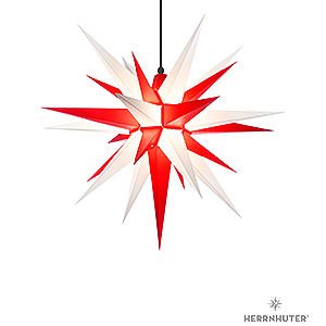 Bestseller Herrnhuter Stern A7 weiß/rot Kunststoff - 68 cm