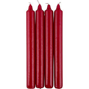 World of Light Candles High Quality Table-Candles Antique Red - D=2.0 cm (0.79 Inch)