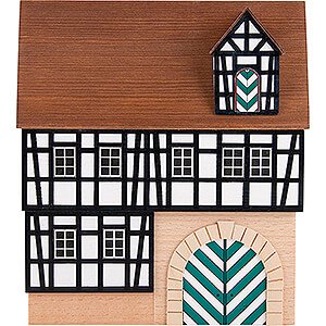 Kleine Figuren & Miniaturen Hintergrundhuser Hintergrundhaus Kaufmannshaus mit Tor und Gaube - 16 cm