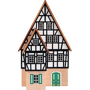 Kleine Figuren & Miniaturen Hintergrundhuser Hintergrundhaus Kaufmannshaus mit vorgeblendetem Giebel - 16 cm