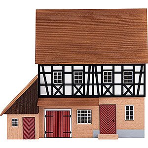 Kleine Figuren & Miniaturen Hintergrundhuser Hintergrundhaus Schmiede mit Anbau - 16 cm