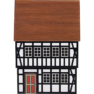 Kleine Figuren & Miniaturen Hintergrundhuser Hintergrundhaus Stdtisches Wohnhaus mit Fachwerk - 16 cm