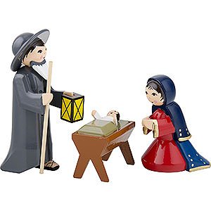Nativity Figurines All Nativity Figurines Holy Family, Set of Three, Colored - 7 cm / 2.8 inch