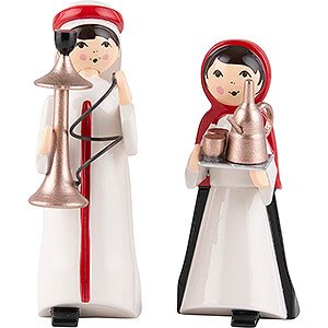 Nativity Figurines All Nativity Figurines Hookah Couple, Set of Two, Colored - 7 cm / 2.8 inch