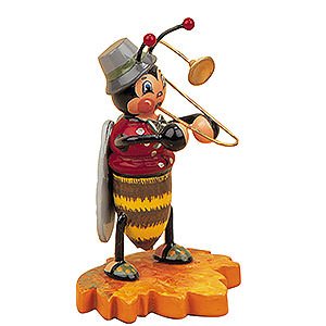 Kleine Figuren & Miniaturen Hubrig Käfer Hummelmännchen mit Posaune - 8 cm