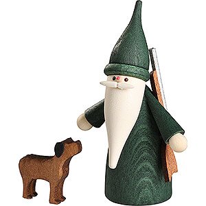 Small Figures & Ornaments everything else Hunter Gnome with Dog - 7 cm / 2.8 inch