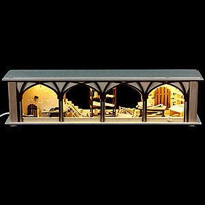Candle Arches 120 Volt US-Standard Illuminated Stand Carpenter's Storage for Candle Arches - 50x12x10 cm / 20x5x4 inch