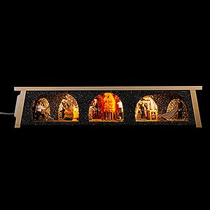 Candle Arches All Candle Arches Illuminated Stand - Fire-Setting - 19th Century - 60x16 cm / 23.6x6.3 inch
