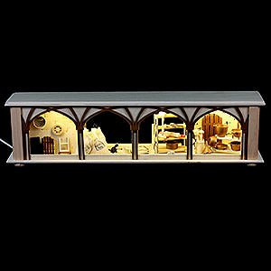 Candle Arches 120 Volt US-Standard Illuminated Stand Flour Room for Candle Arches - 50x12x10 cm / 20x5x4 inch