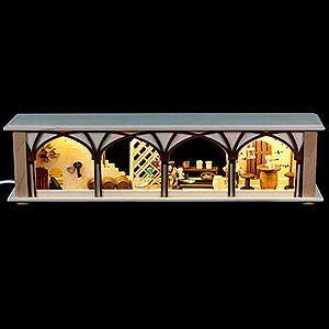 Candle Arches 120 Volt US-Standard Illuminated Stand Wine Cellar for Candle Arches - 50x12x10 cm / 20x5x4 inch