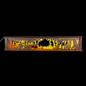 Candle Arches All Candle Arches Illuminated Stand Wooden Cart for Candle Arches - 80x15 cm / 31.5x5.9 inch