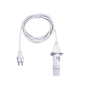 Advent Stars and Moravian Christmas Stars Herrnhuter Star A4 Inside Cable for Star 29-00-A4 and 29-00-A7, 5m White, LED, Cover White