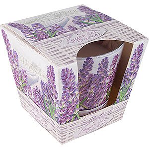 World of Light Candles JEKA Scented Candle - Lavender Basket - Floral Lavender - 8,1 cm / 3.2 inch