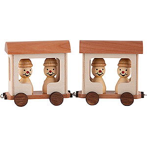 Kleine Figuren & Miniaturen Wagner Schneemnner Junior Waggon 2er-Set - 5 cm