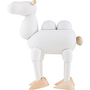 Krippenfiguren Hennig-Krippe wei gro Kamel natur/wei - gro - 12 cm
