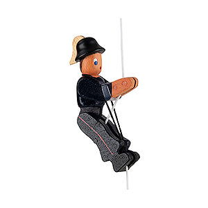 Holzspielzeug Bau- und Legespiele Hampelmnner Kletterfigur Klettermax Feuerwehrmann - 6,5 cm