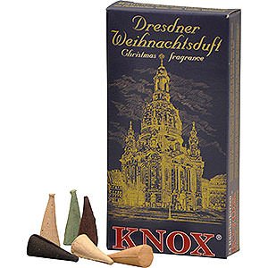 Smokers Incense Cones Knox Incense Cones - Dresden Christmas Fragrance Mix